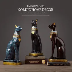 Egyptian Cat of fortune Ornaments Table Sculpture Lovely Arts and Crafts Lucky Totoro Northern Europe Gifts