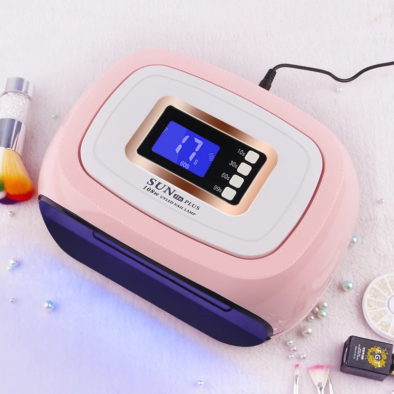 Nail Dryer Led Uv Nail Lamp With 42 Light And 4 Timer And Large Interior Space And Large Lcd Display Nail Dryer Auto Sensor