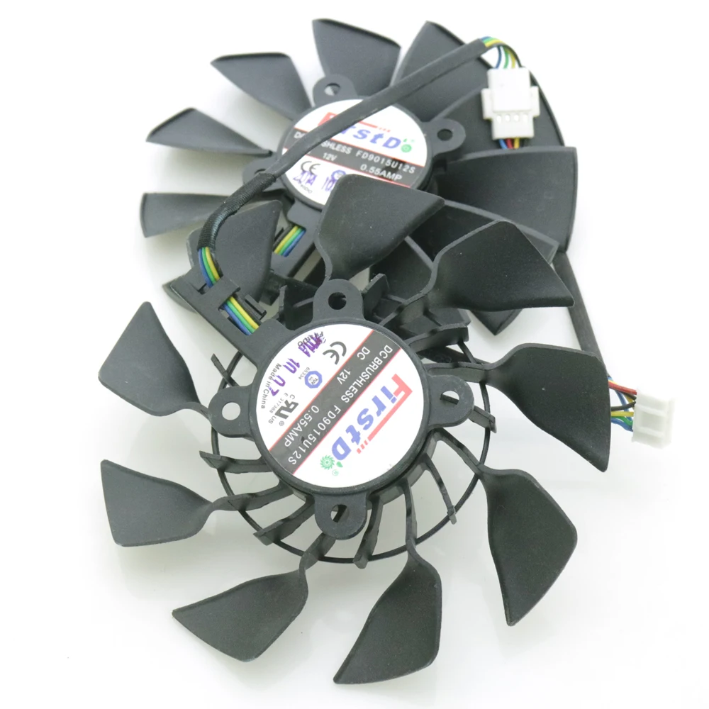 Free Shipping FD9015U12S T129215SU 95mm Video Fan For ASUS MATRIX R9 280X 290X GTX780TI GTX980 GTX970 Graphics Card Cooling Fan