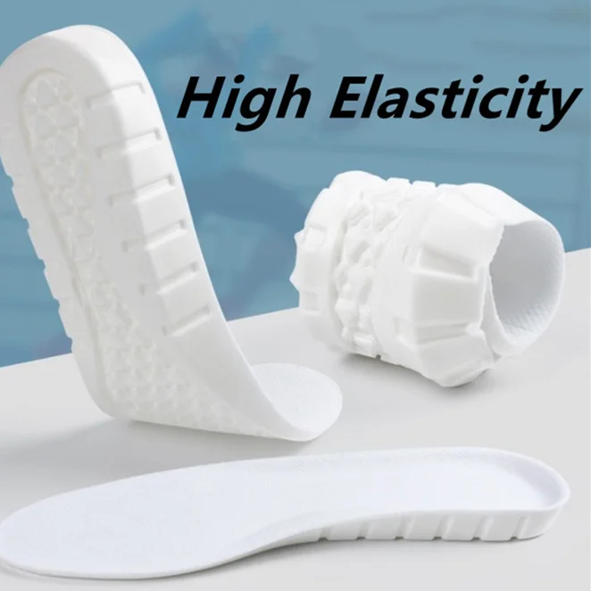 High Elastic Unisex Sport Insoles Memory Foam Insoles For Shoes Sole Deodorant Breathable Cushion Running Pad Feet Arch Support