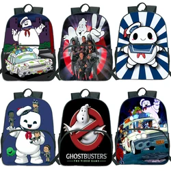 Hot Sale Ghostbuster Backpack Boys Girls School Bags Teens Fashion Pattern Bookbags Travel Knapsack Students Back to School Gift