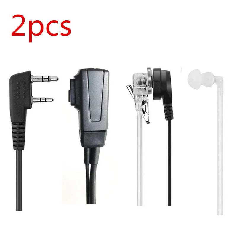 2pcs Air Acoustic Tube Earpiece Earphone Headset for Two Way Radios Radtel RT-470 RT-490 RT-890 RT-860 RT-470X RT-900 RT-4D