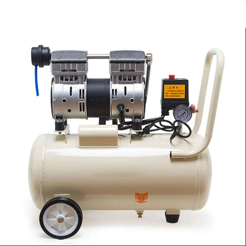 30L Dental Laboratory Mobile Air Compressor Machine Small Air Compressor Oil-free Silent Air Compressor Machine 220V