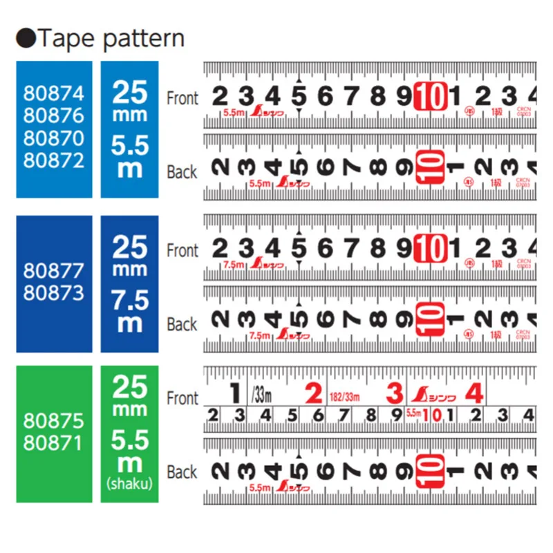 SHINWA  Penguin Tape Measure Ruler TOUGH GEAR SD 1PCS