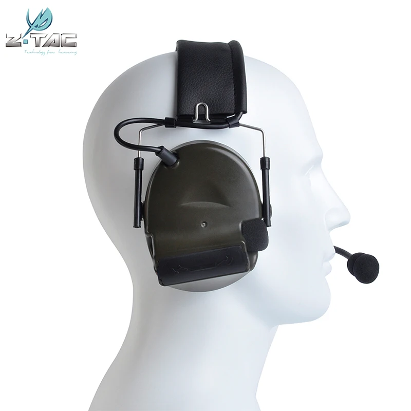 Z-Tactical Z-TAC Softair Comtac II zPeltor Headphone No Noise Reduction Function with PELTOR PTT Push To Talk Headset Adapter