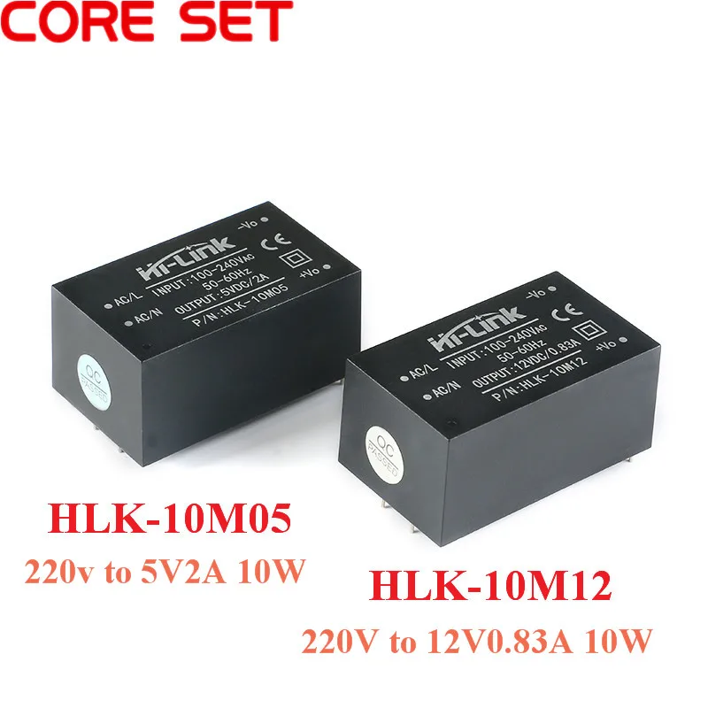 AC-DC na białym tle modułu przełączający zasilanie 220v 5V 10W 2A obniżanie mocy moduł zasilania AC konwerter DC HLK-10M05 HLK-10M12