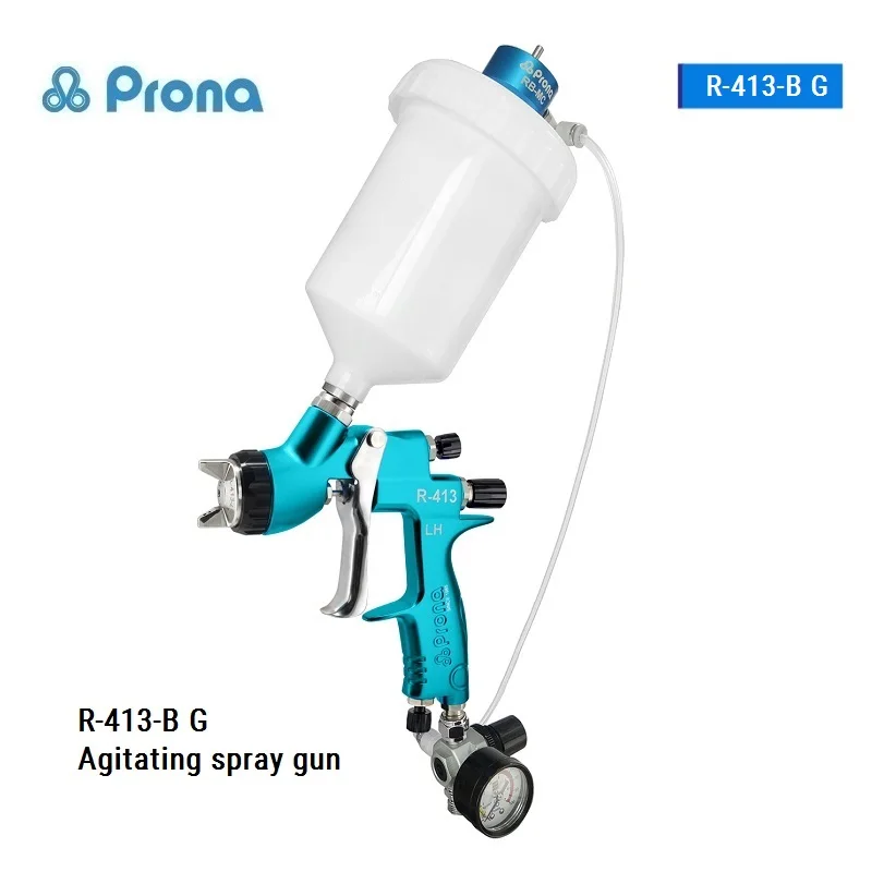 

Professional Agitating Paint Spray Gun Cars Air Pressure Regulator R-413-B Mini Agitator Pneumatic Tool Painting Pistol Sprayer