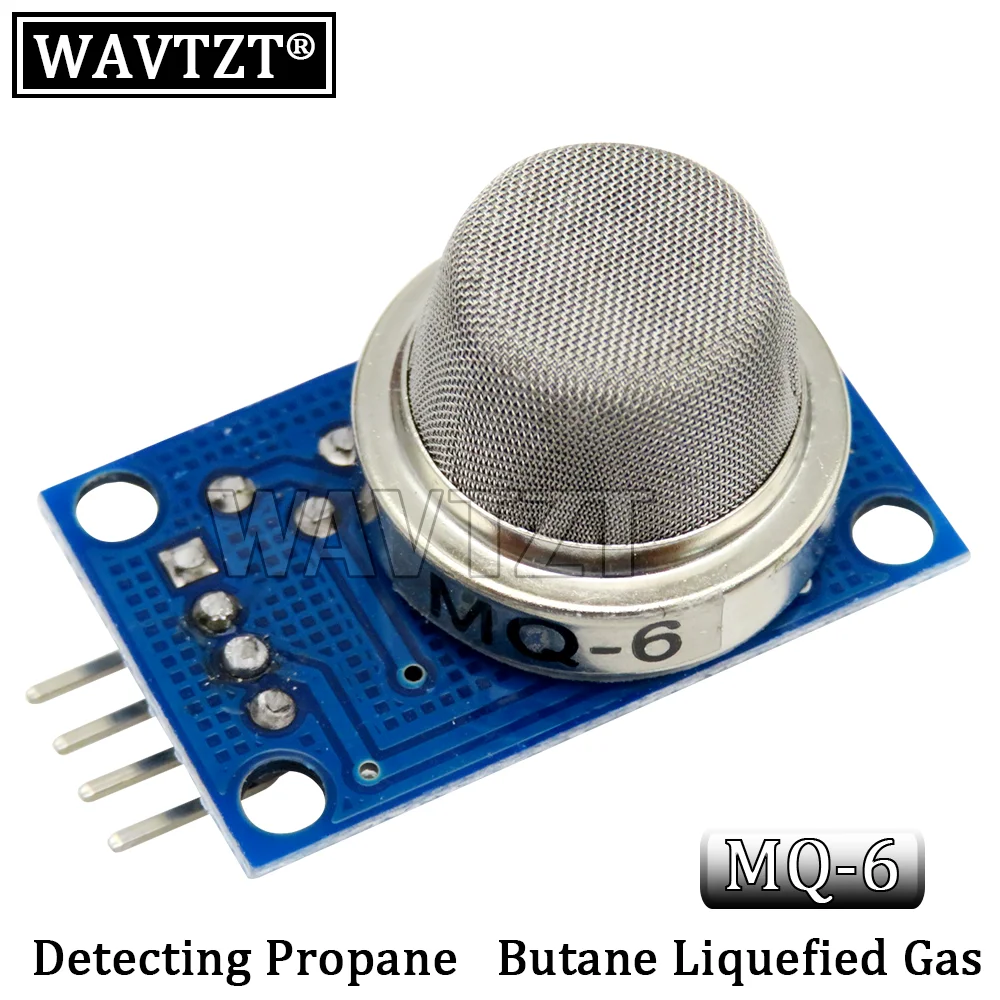 WAVTZT MQ-6 LPG Gas Sensor Module Liquefied Propane Iso-butane Butane Combustible Gas Detection Sensor MQ6 For Arduino