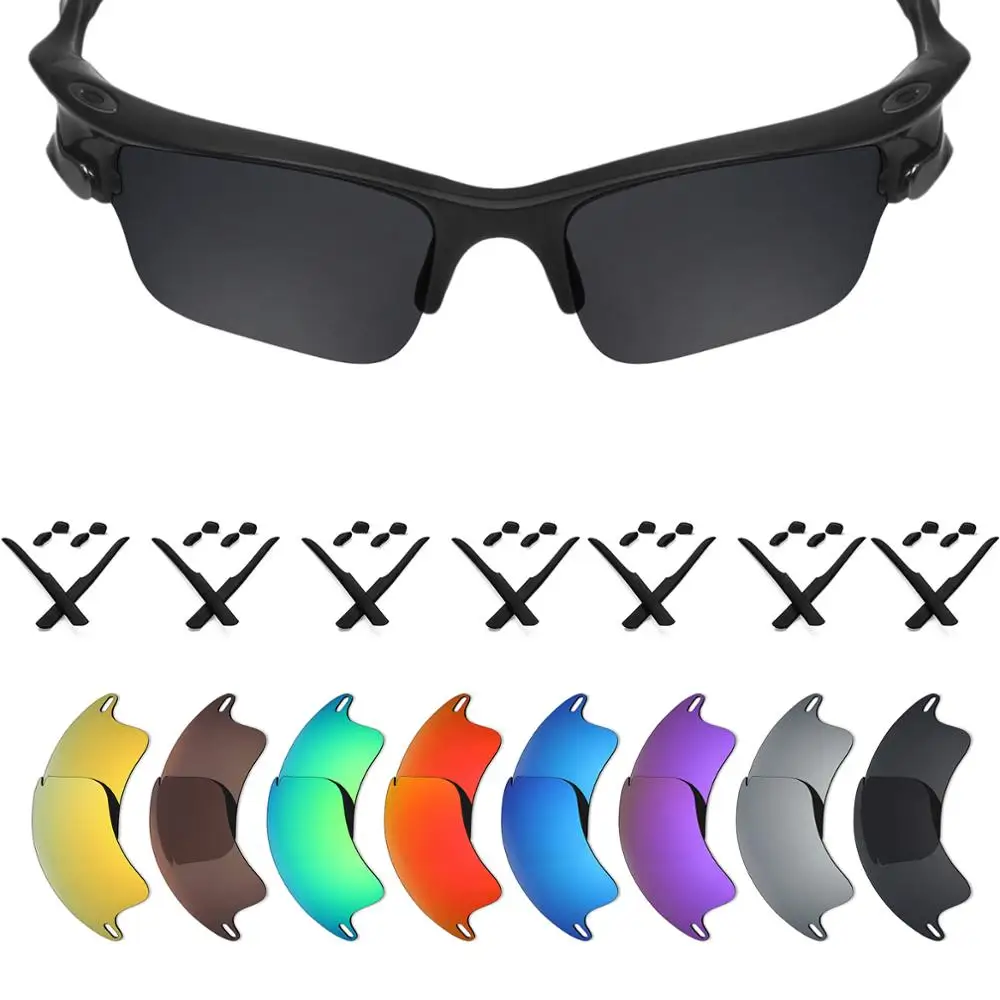 SNARK Polarized Replacement Lenses & Earsocks/Nosepads for Oakley Fast Jacket XL OO9156 Sunglasses