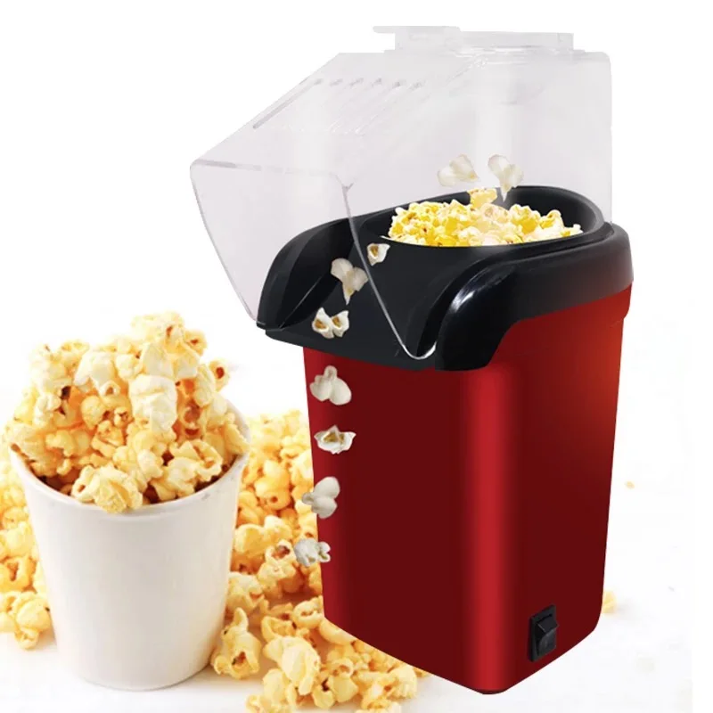 Household Electric Popcorn Machine Domestic Automatic Mini Hot Air Corn Popcorn Popper Maker DIY Children\'s Popcorn Movie Snack