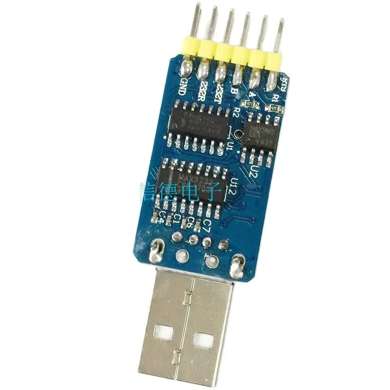 6 in 1 다기능 직렬 포트 모듈, CP2102 usb to TTL 485 232 상호 변환 3.3V/5V 호환