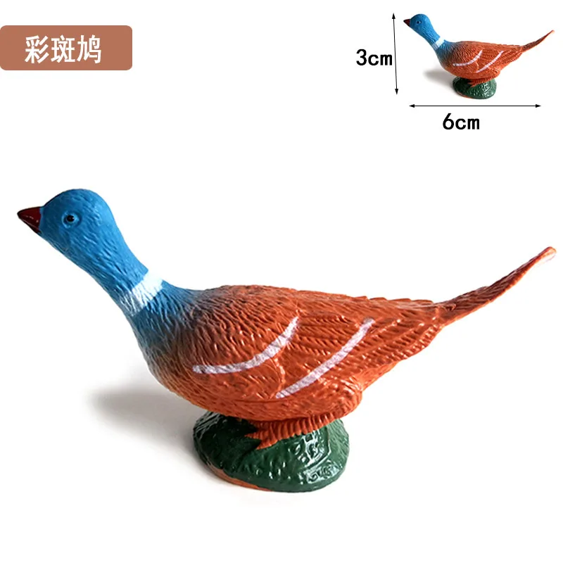 Home Decor Beeldjes Miniaturen Pvc Plastic Gesimuleerde Rubber Vliegende Vogel Zwaan Gans Eagle Papegaai Pauw Uil Model Speelgoed