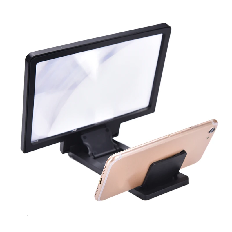 1 PCS Mobile Phone Screen Magnifier 3D Video Amplifier Folding Enlarged Expander Stand