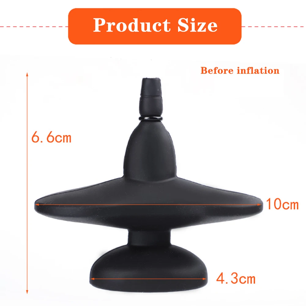 Inflatable Silicone Air Sac Pump Expansion Huge Open Dildo Mouth Plug Ball Gag SM Slave Bondage Oral Fixat Couple Flirt Sex Toys