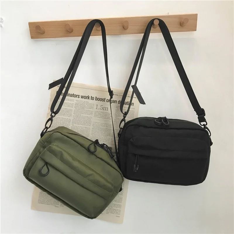 New Casual Men Messenger Bag Nylon Cell Phone Shoulder Bag Small Crossbody Pack Small Travel Waist Pack Casual Chest Pouch