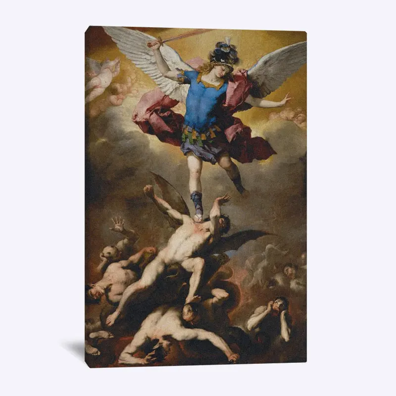 The Fall of the Rebel Angels oil Painting Wall Art Canvas modern Baroque Home living Room Bedroom Decor Study Prints