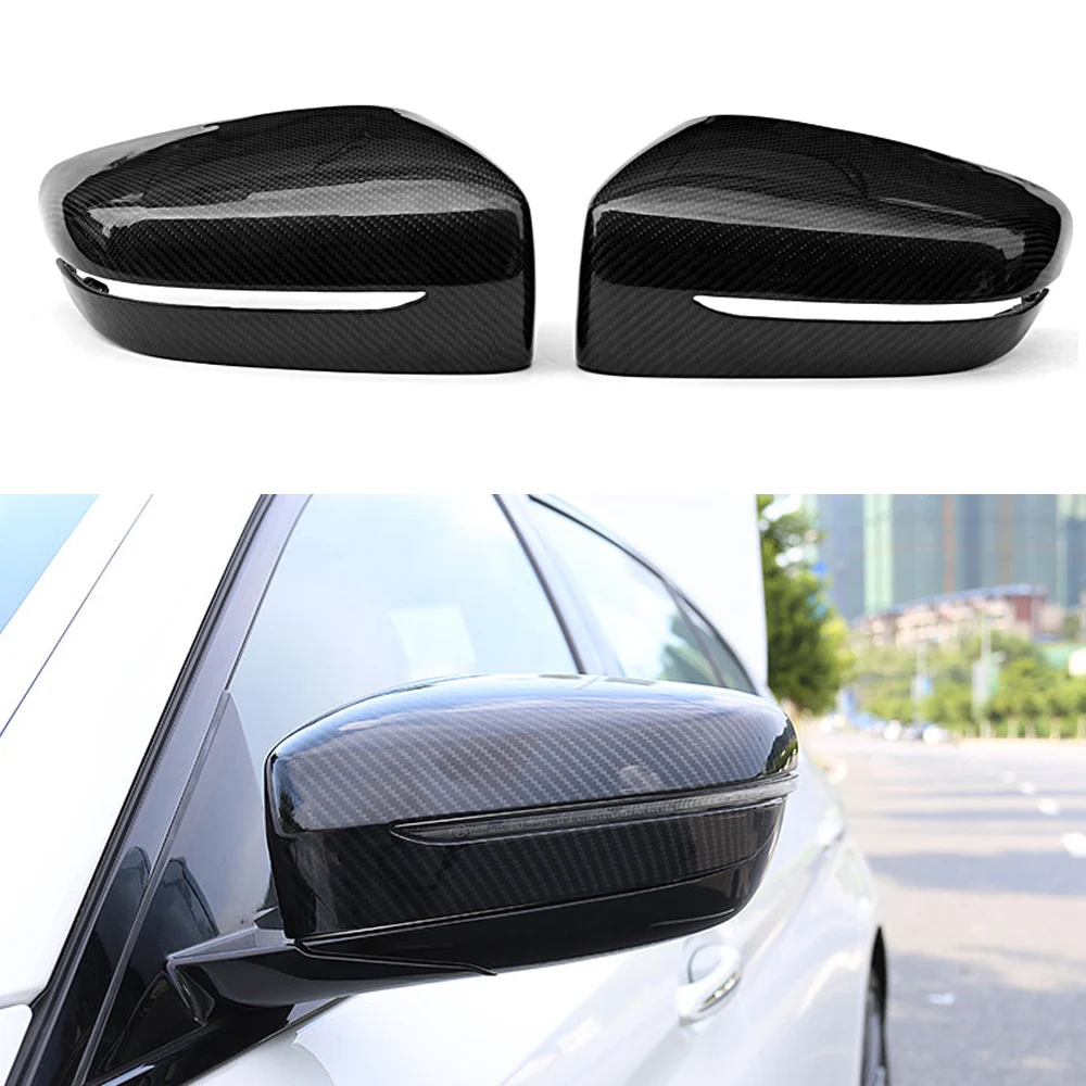 

Rear Riew Carbon Fiber Materials Mirror Cap for BMW G30 G31 G38 G32 G11 G12 Left Hand Drive Replacement Mirror Caps