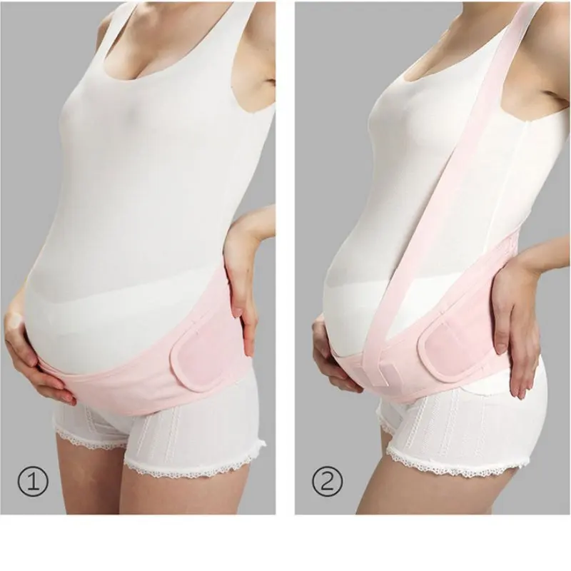 Elastic Women Waist Shaper Fully enclosed mesh Breathable Pregnant Women Stomach Lift Belt Prenatal Warm Solid Support Belt