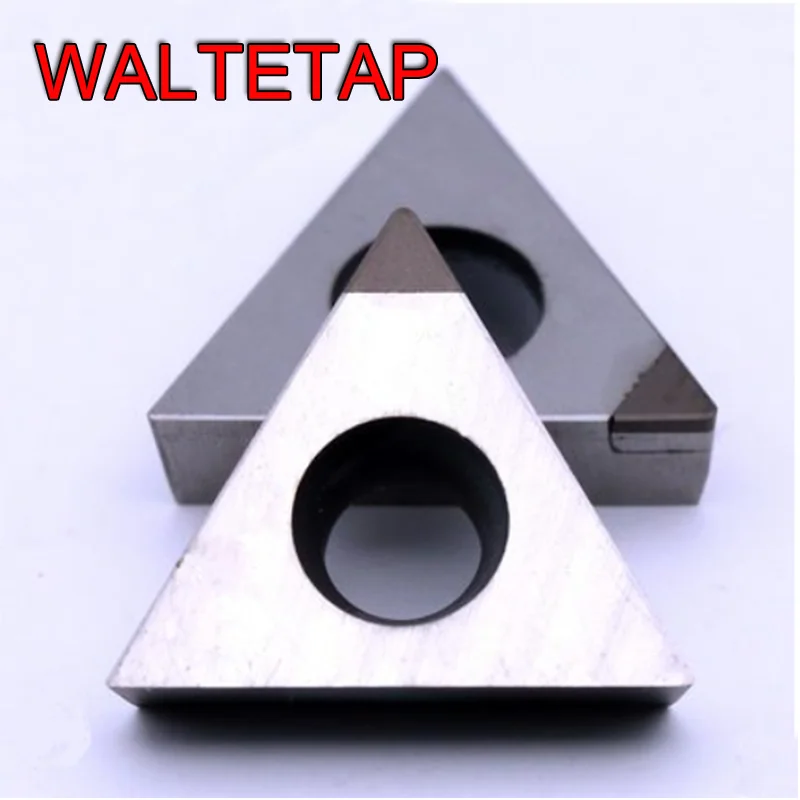 Mecanizado CNC TBGT TCGT TPGT, hoja de torno con triangular de alta dureza CBN, material de tratamiento térmico de hierro fundido de acero endurecido