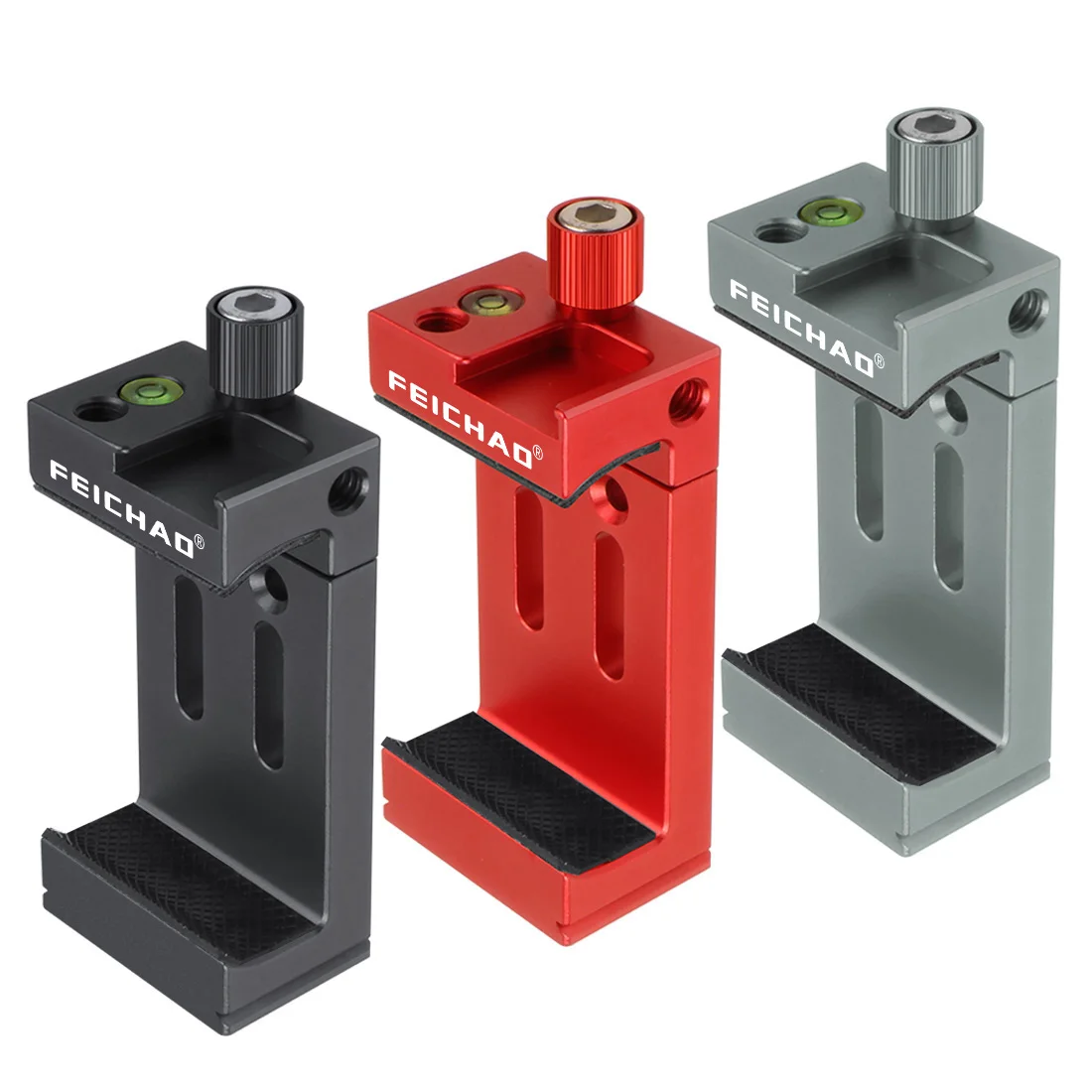 Smartphone Holder Stand Bracket Clip For GoPro Camera Flashlight Mic w Spirit level Cold Shoe Mount 1/4 3/8 Phone Tripod Clamp