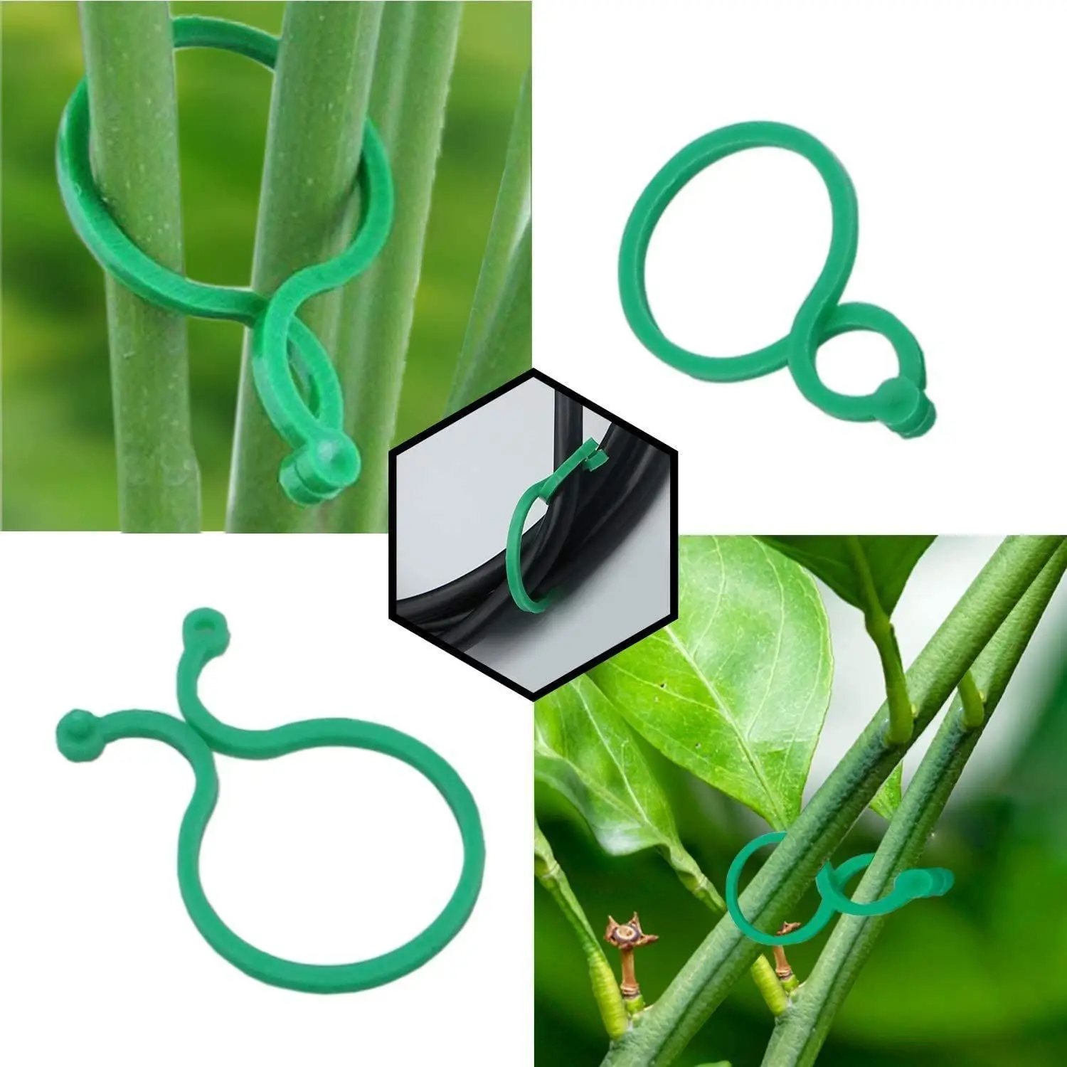 

Garden Button Eight-character Buckle Plant Binding Cable Tie Vine Growth Fixing Clip Device Reusable Plant Support Garden Tools