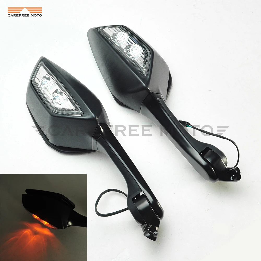 

LED Motorcycle Rearview Mirror Turn Signals Case for Kawasaki Ninja ZX10R ZX-10R ZX 10R 2011-2015 H2