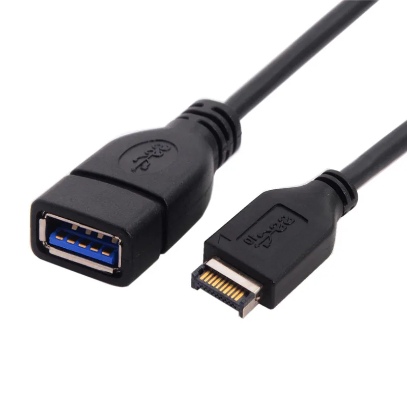 

USB 3.0 Type-A Female to USB 3.1 Front Panel Header Extension Cable 20cm 0.2m