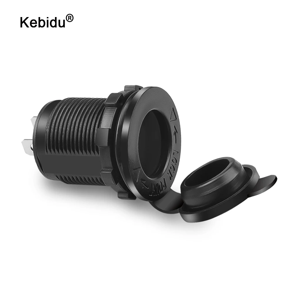 Waterproof 12V 24V Car Cigarette Lighter Socket Motorcycle Car Auto Boat Tractor USB Phone Charger Power Adapter Outlet