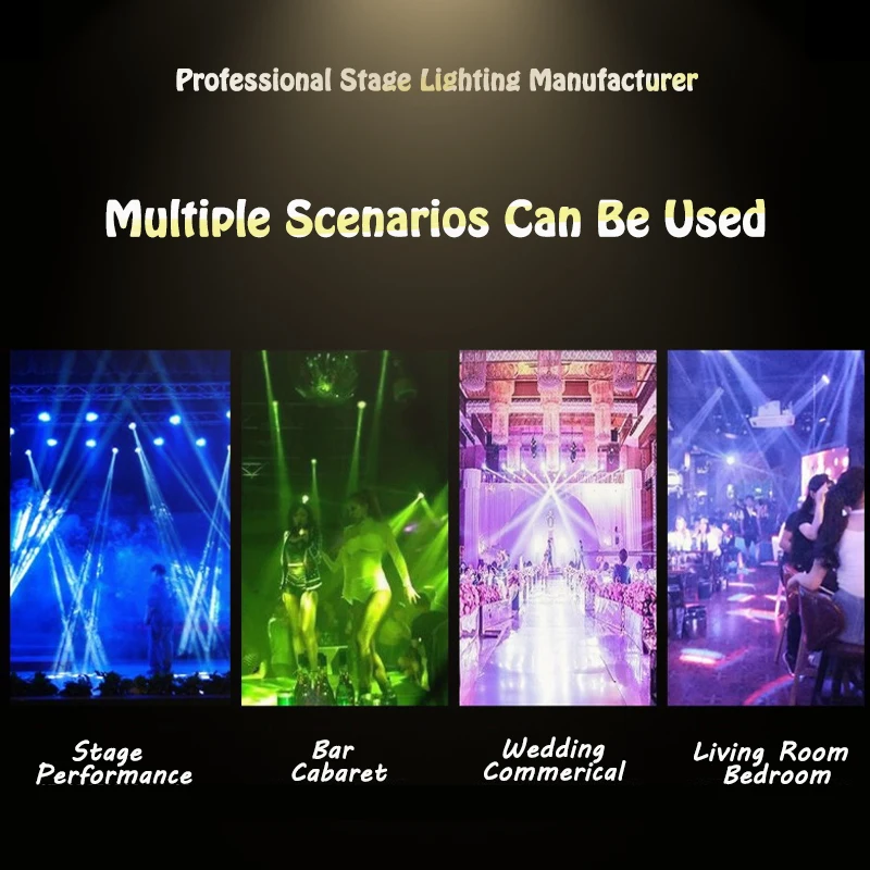 Aluminum alloy Mini Laser Light With Remote Disco Light Voice Control LED Household Strobe Light With Bracket For Party DJ