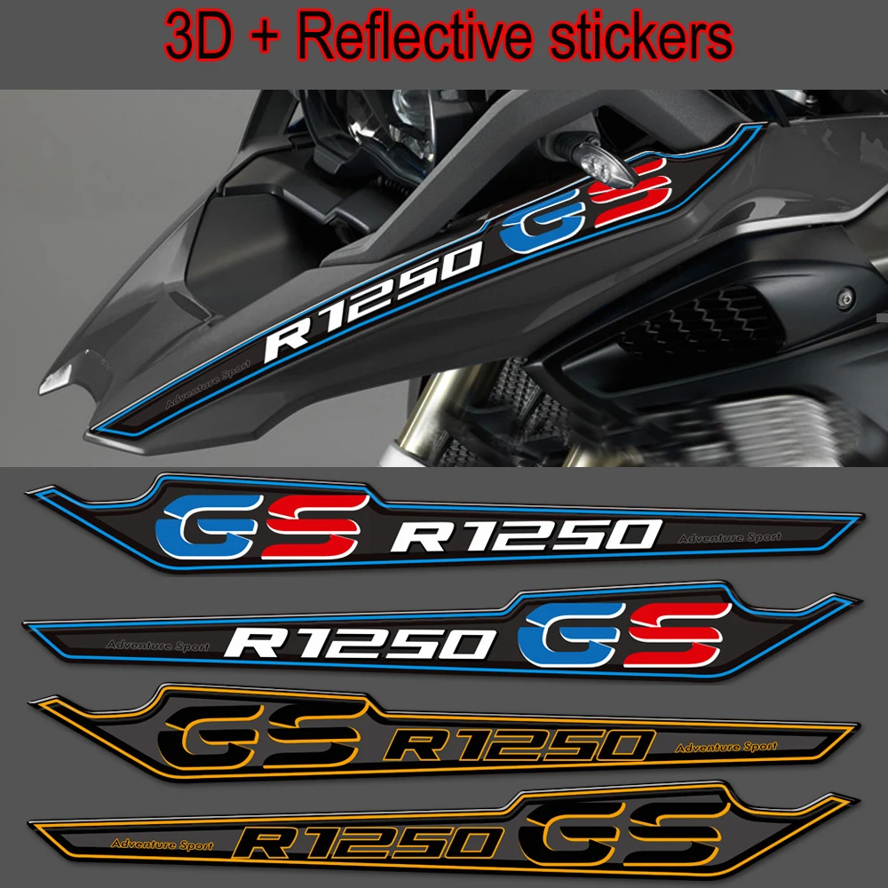 

Motorcycle 3D Stickers For BMW R1250GS R1250 R 1250 GS HP Panel Fairing Fender Extension Wheel Extender ADV Adventure 2019 2020