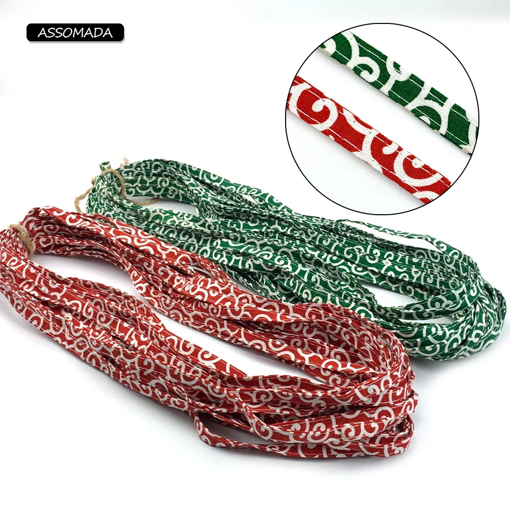 ASSOMADA 5meter Decor Flat Cotton Rope Cord DIY Holiday Decoration Belt Necklace Handmade Rope For Jewelry Making Accessories