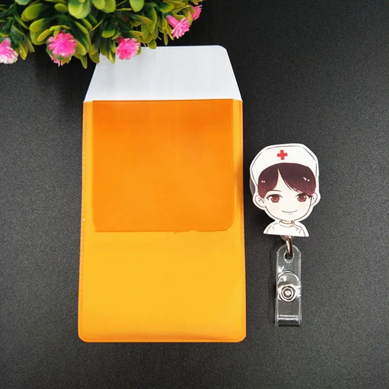 1 Set PVC-Tasche für Krankenschwestern, Arzt, Büro, Stifttasche, Taschenschutz, Stifttasche, Stifte-Organizer, auslaufsicheres Federmäppchen mit Abzeichenrolle – Detail 19