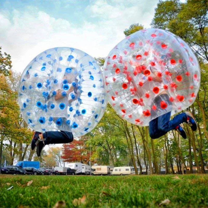 Envío Gratis, pelota Zorb de fútbol con burbujas de aire, 0,8mm, PVC, 1,2 M, 1,5 M, 1,7 m, pelota para parachoques de aire, fútbol inflable con burbujas para adultos, pelota Zorb