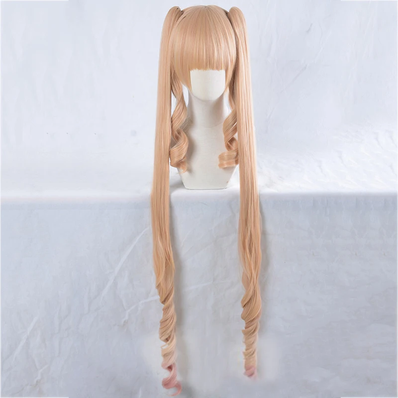 Maiden Shinku Reiner Rubin Cosplay Wig 120cm Long Curly Ponytails Halloween Role Play Gradient Hair