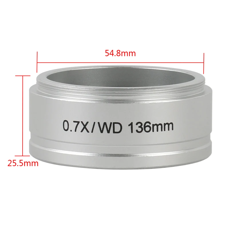 WD 0.5X 0.7X 2.0X 8X-50X Trinocular Microscope Stereo Microscope Auxiliary Objective Lens Barlow Lens For Nikon SMZ645 SMZ745