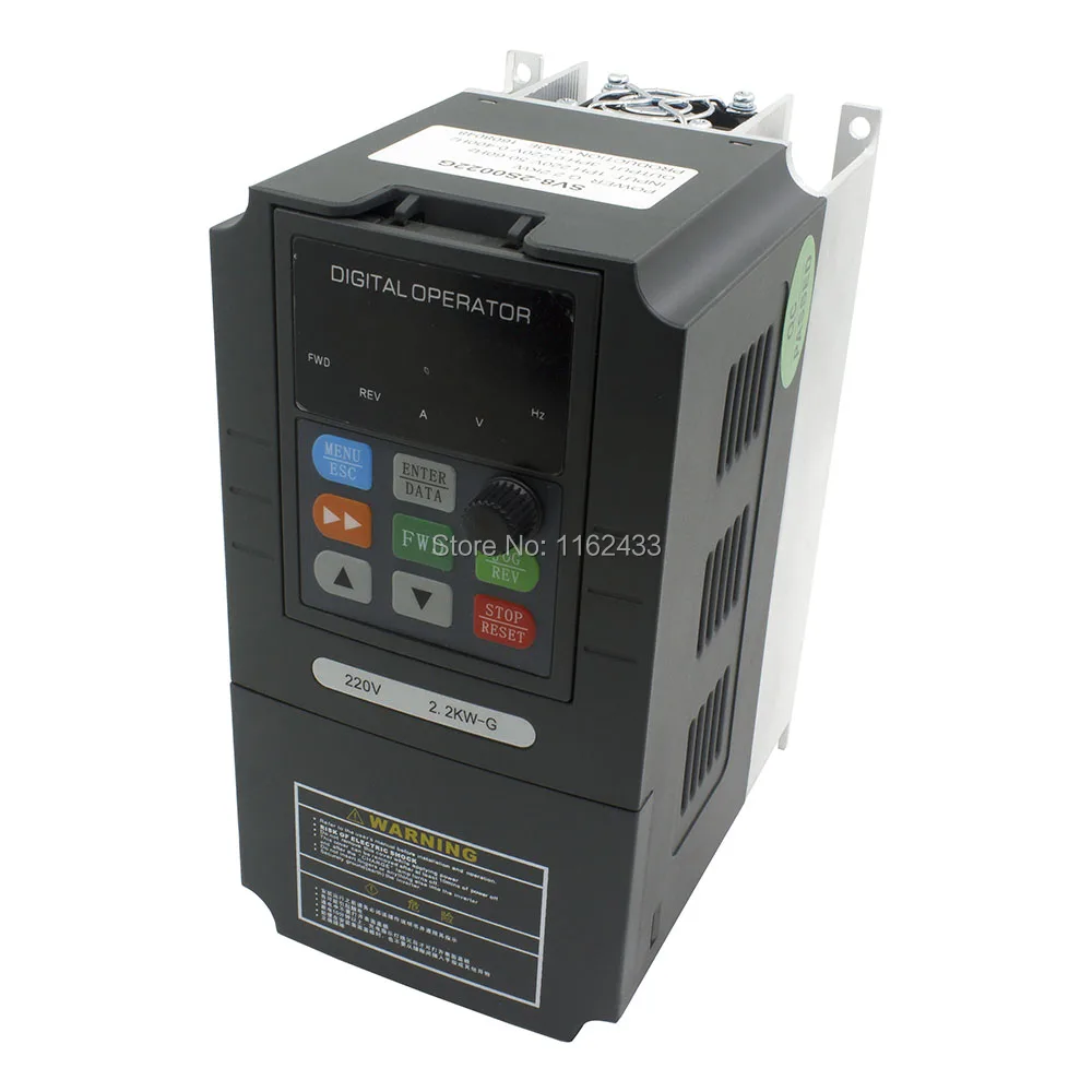 SV8-2S0022G 2.2KW 220V single phase to three phase AC VFD sensorless vector spindle inverter 400Hz variable frequency drive