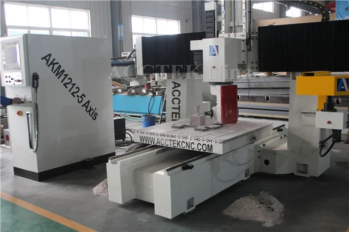 Big 5 Axes Carving Wood Foam Cnc Router Machine Real Cnc 5 Axis Machining