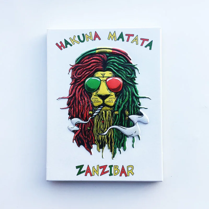 African Tanzania Customs And Culture Animal Fridge Magnets Decoration Articles Magnetic Refrigerator Collector Gifts