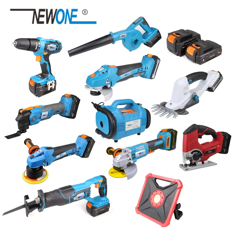 NEWONE 20V Lithium-Ion Platform Professional Cordless Tool Grinder,Impact Drill,Orbital Polisher,Saw,Oscillating Tool,Lawn Mower