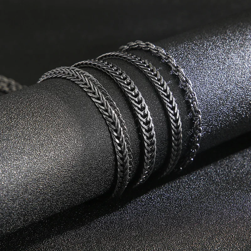 KALEN Stainless Steel Matte Link Chain Necklace For Men 8mm Twisted Link Chain Choker Jewellry New Arrivals 2020