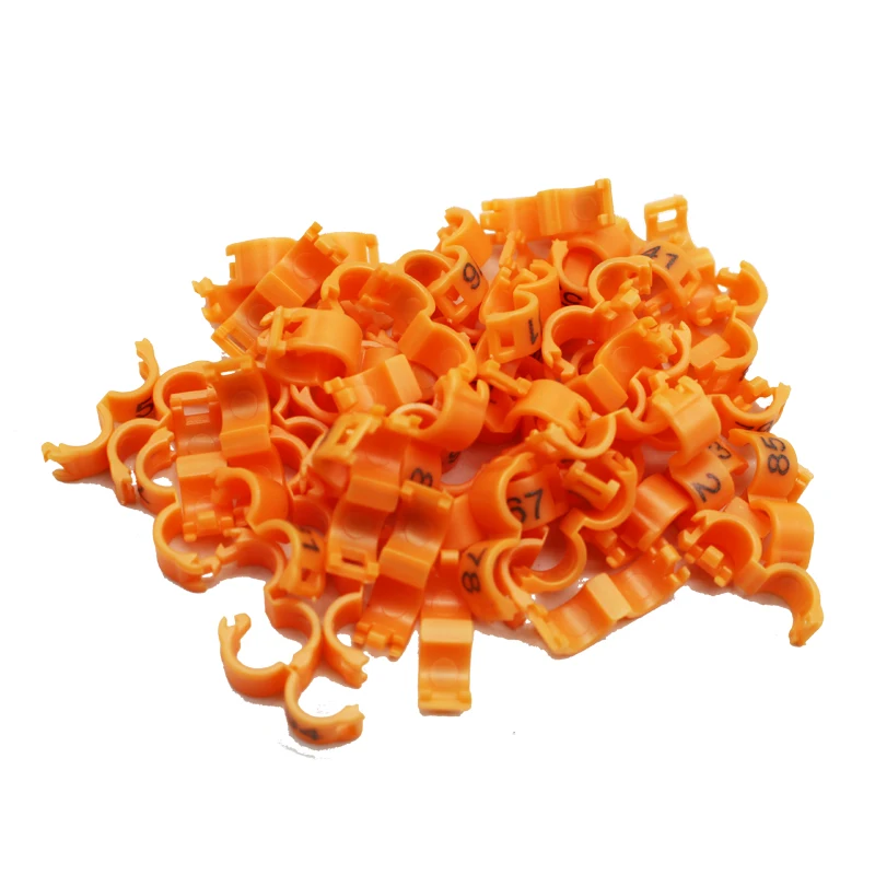 100Pcs Inner 2.7mm 3mm 4mm 4.5mm 5mm Bird Dove Pigeon Parrot Leg Rings Small Birds Foot Rings Bird Clip Ring