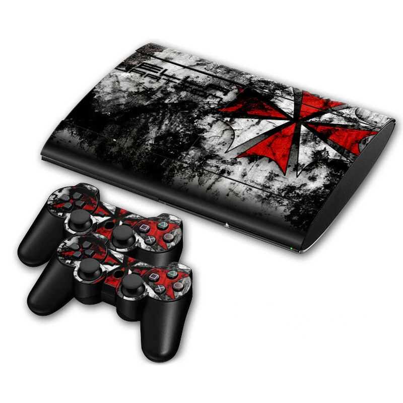 Biohazard Umbrella Skin Sticker Decal for PS3 Slim 4000 PlayStation 3 Console and Controllers Skins Sticker Vinyl