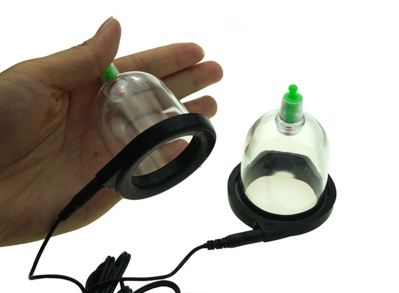 3 in 1 cupping apparatus breast massage vacuum increase breast pump electric shock therapy massager