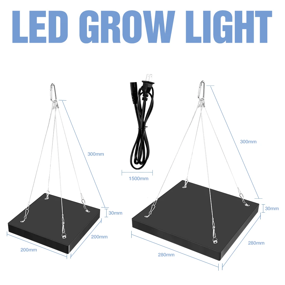 EU US UK Plug Vegetables Seed Phyto Grow Lamp LED Full Spectrum Hydroponic System Growing Light 30W 50W Seedling Fito Lampy 220V