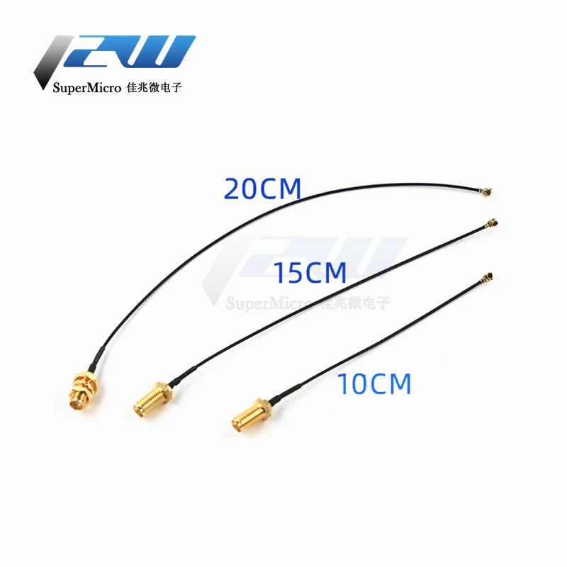 5 sztuk przewód łączący SMA, IPEX do SMA-K żeńskie do uFL/u.FL/IPX/IPEX UFL do SMA żeńskie RG1.13 antena konektor RF RP-SMA-K