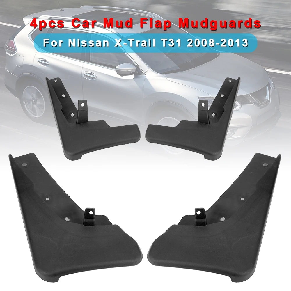 Mudguards For Nissan X-Trail T31 2008-13 Car Splash Guards Fender Sets Front Rear Mud Flaps Automotive Accessories Error Free