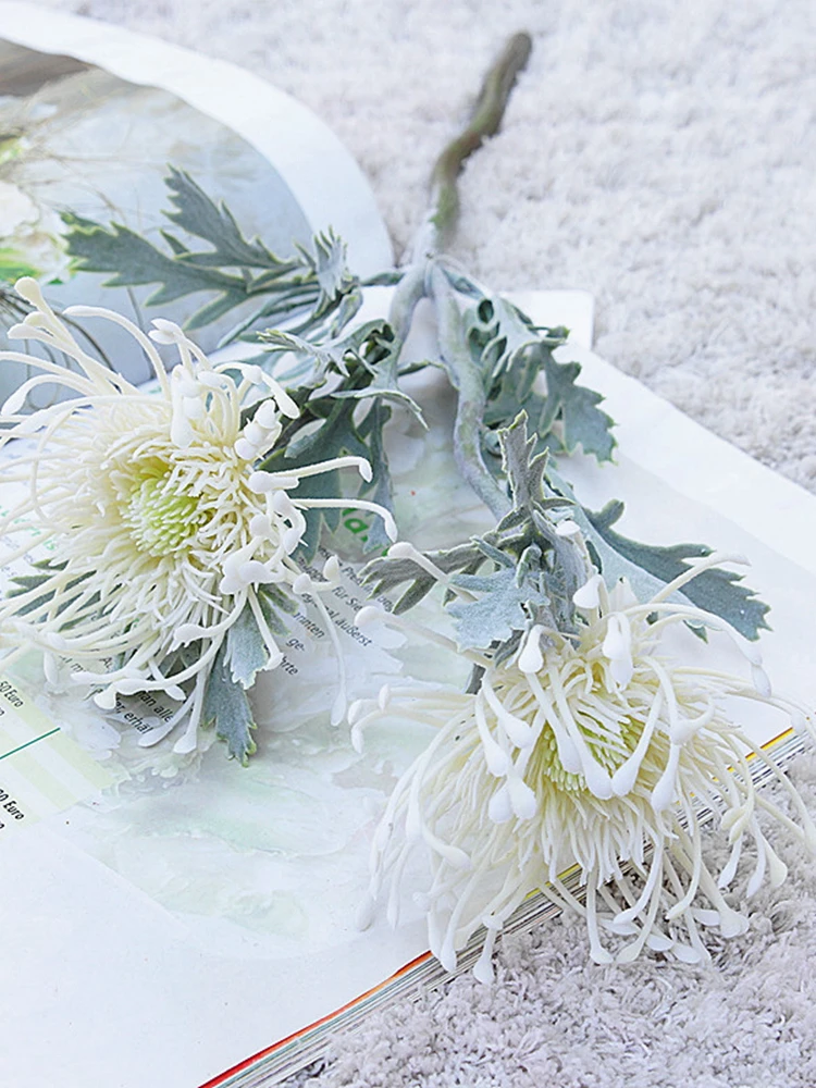 3 Stück Künstliche Blumenzweige Krabbenkralle Festivalvase Heimtisch Hochzeit Herbst Halloween Dekoration Kunstpflanzen Garten Hof – Detail 8