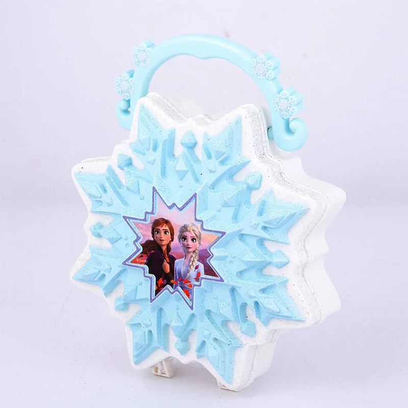 New Disney princess  girls frozen 2 elsa  anna Suitcase snowflake Makeup set kids Beauty pretend play Gift  toy