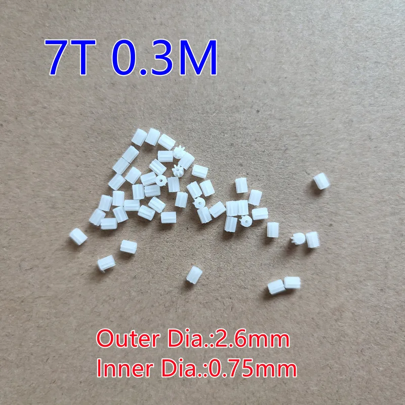 Plastic Small Motor Gear Teeth 6T 7T 8T 9T 10T 11T 12T 13T R/C Helicopter Quadcopter Drone Model Toys Spare Parts Accessories