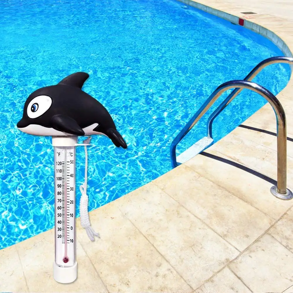 Floating Pool Thermometer Cartoon turtle, polar bear, dolphin, flame bird Thermometer for Swimming Pools Pond Test Thermometers